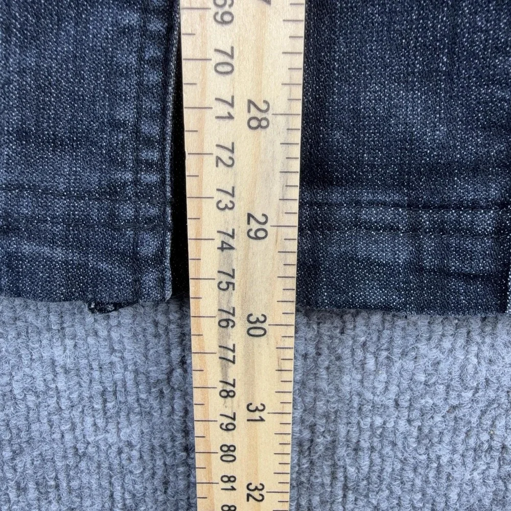 Allison Daley Jacket Womens 22W Blue Denim‎ Button Front Collared Casual Unlined